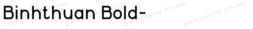 Binhthuan Bold字体转换
